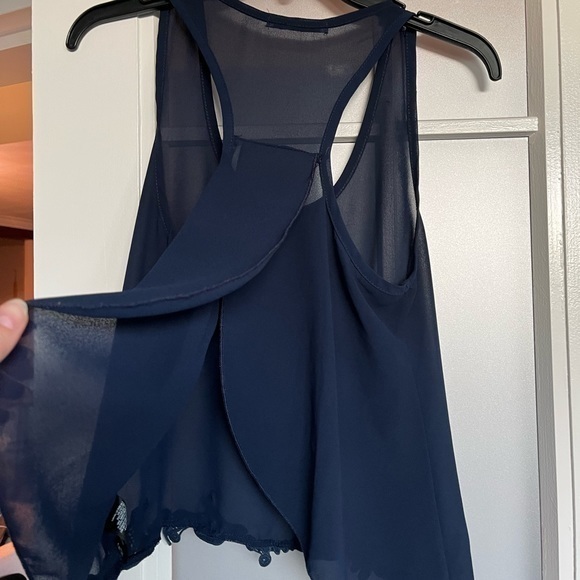 Papaya Sheer Open‎ Back Crop Tank Size S - Picture 4 of 6